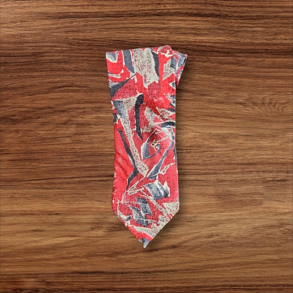 Emilio Pucci Vintage Abstract Tie 100% silk Handmade in the USA - Picture 3 of 7